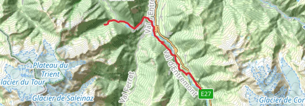 Via Alpina - Red Trail stage 94 Map