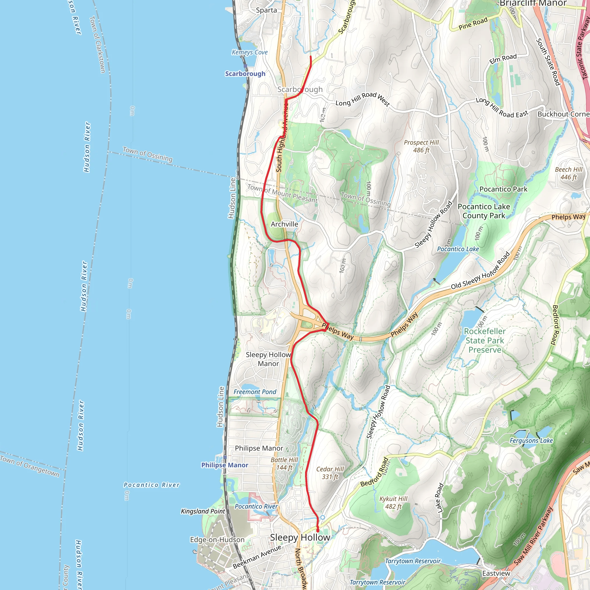 Battle Hill mobile static map