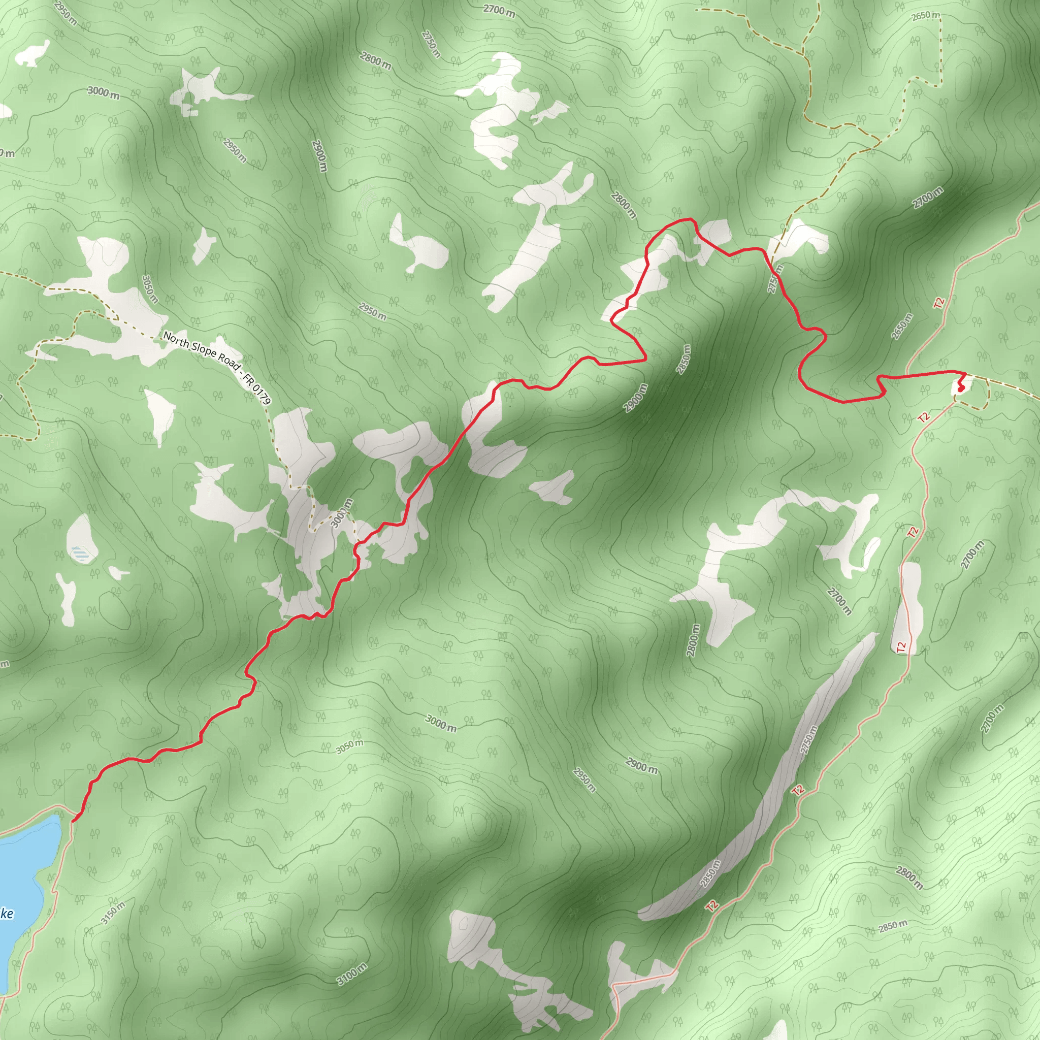 Blind Lake Trail mobile static map