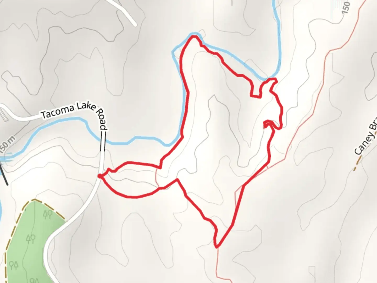 An image depicting the trail Rocky Bluff Loop Trail and its surrounding area.