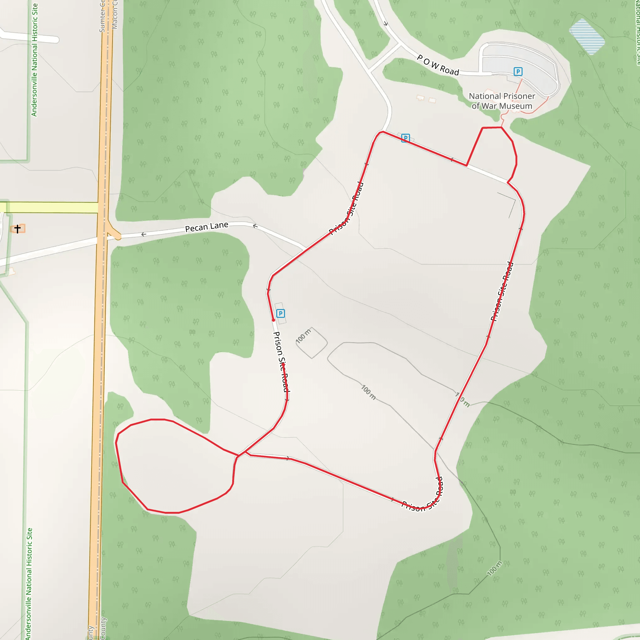 Prison Site Road Loop mobile static map