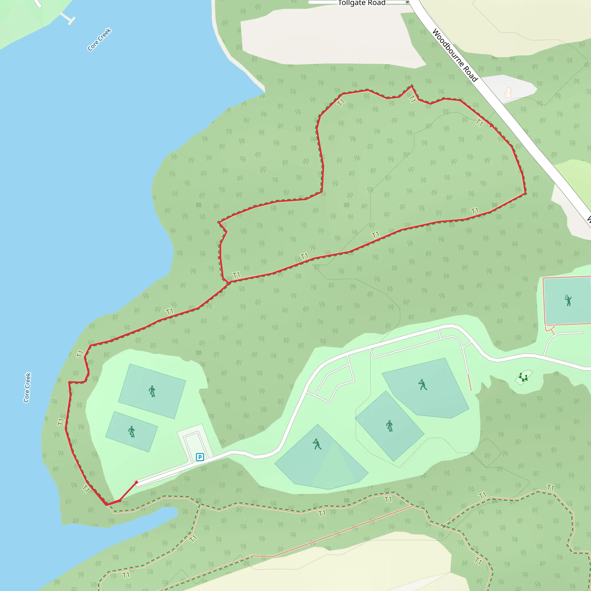 Lake Luxemburg Loop mobile static map