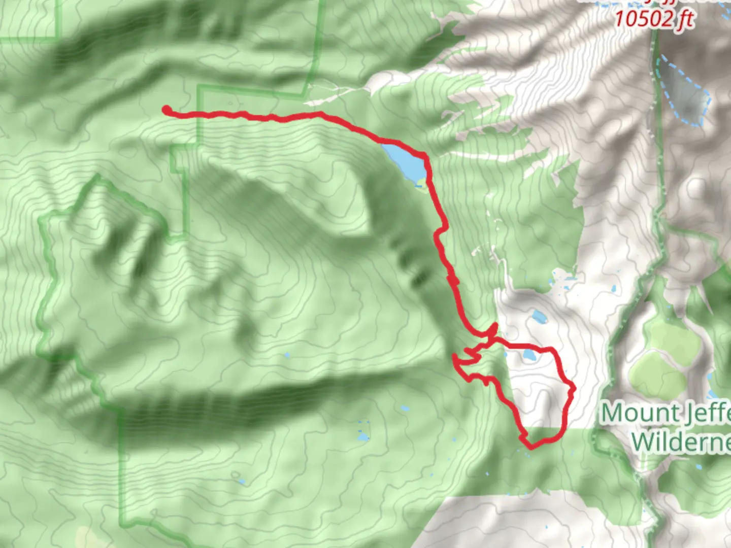 An image depicting the trail Pamelia Lake and Hunts Lake Loop via Pamelia Lake Trail and its surrounding area.