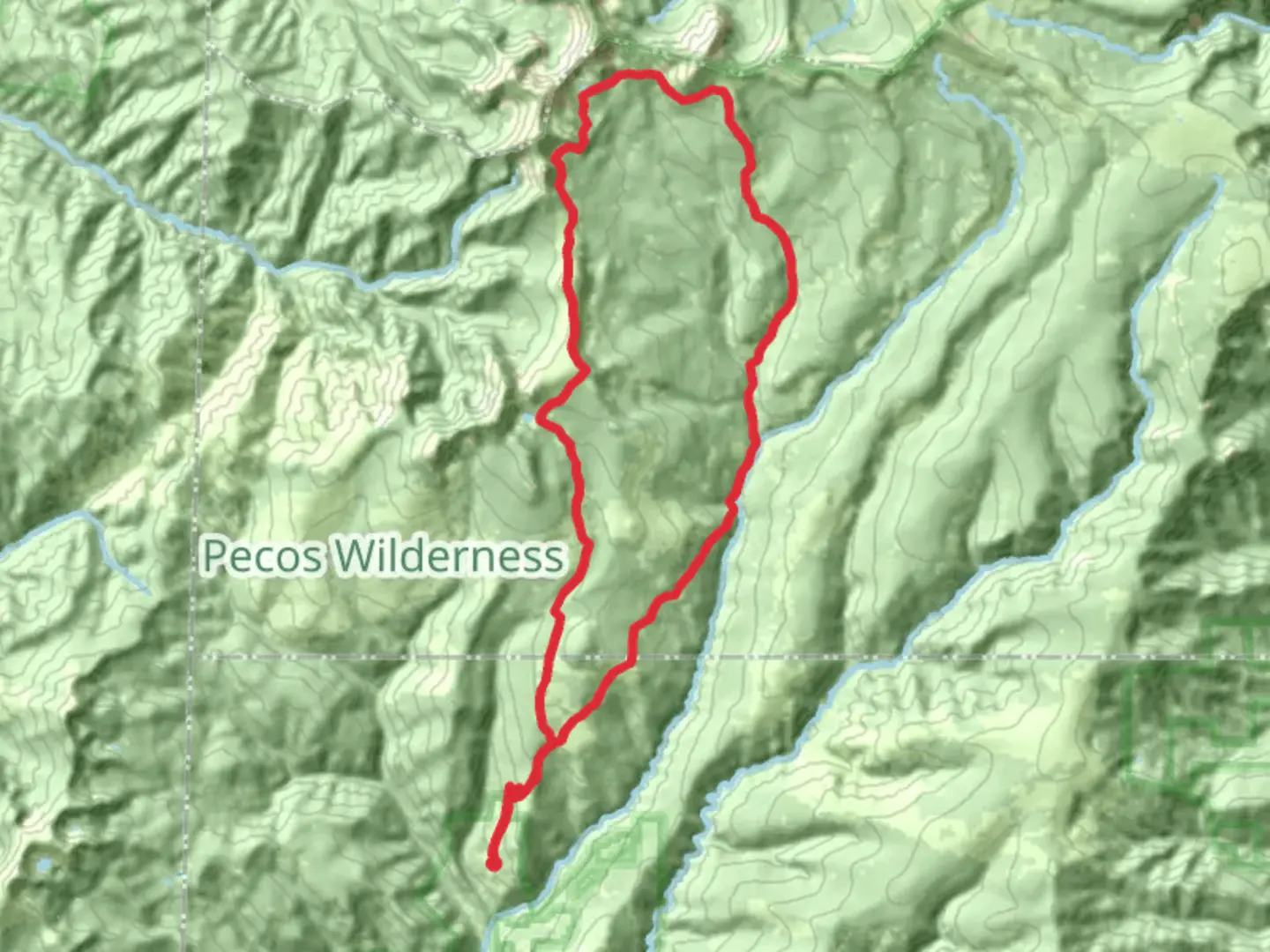 An image depicting the trail Beatty's and Jack's Creek Loop Trail and its surrounding area.