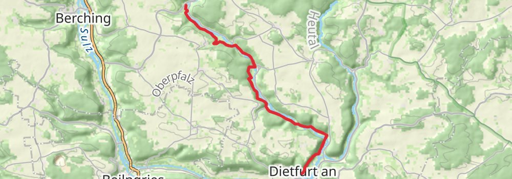 Jurasteig stage 9 Map