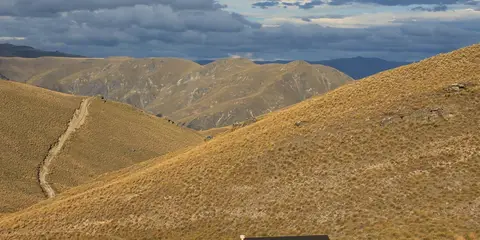 An image depicting the trail Long Gully Carpark to Timaru Creek Road and its surrounding area.