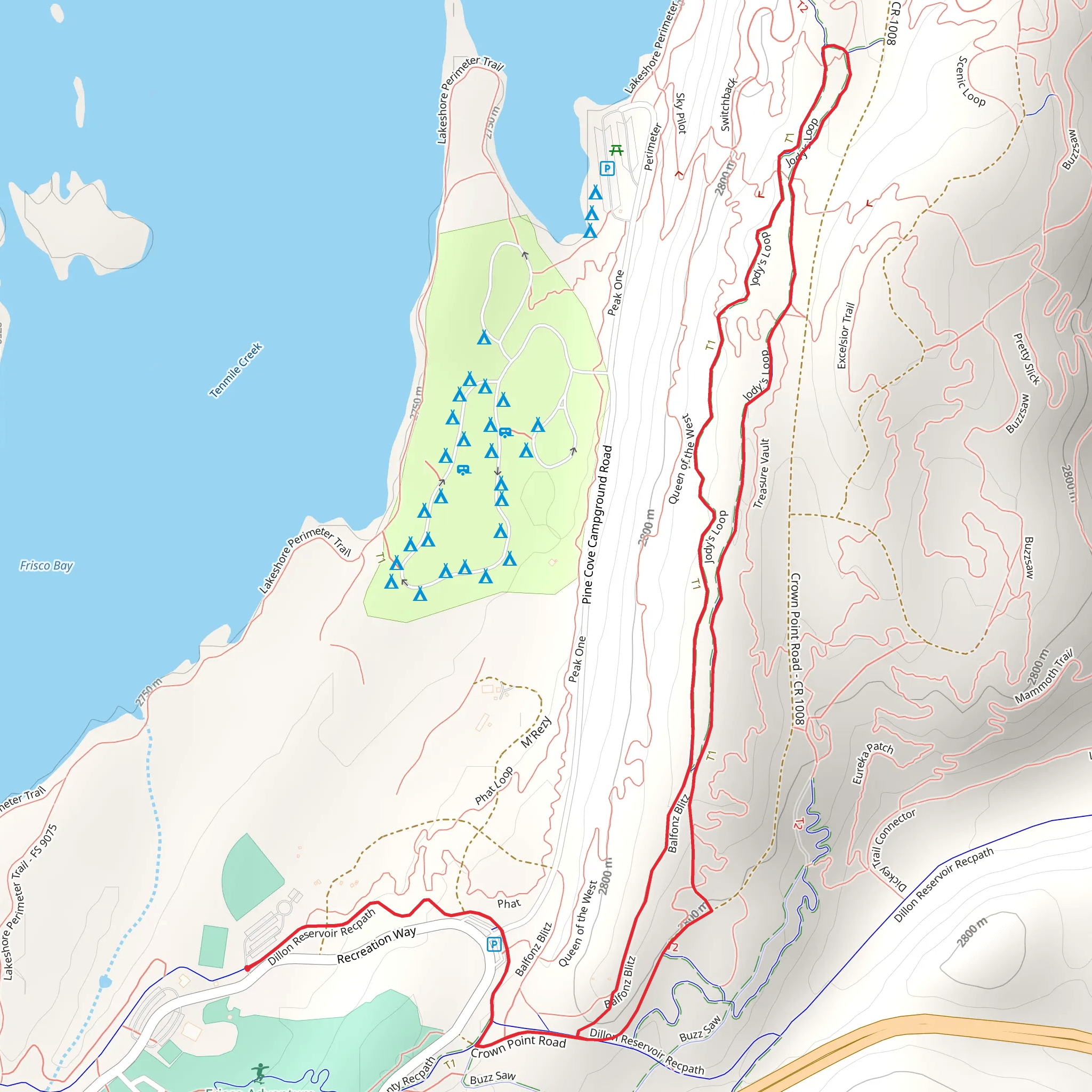 Jody's Loop mobile static map