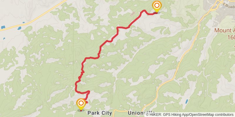 Mount Helena Ridge Trail stage 2 Map
