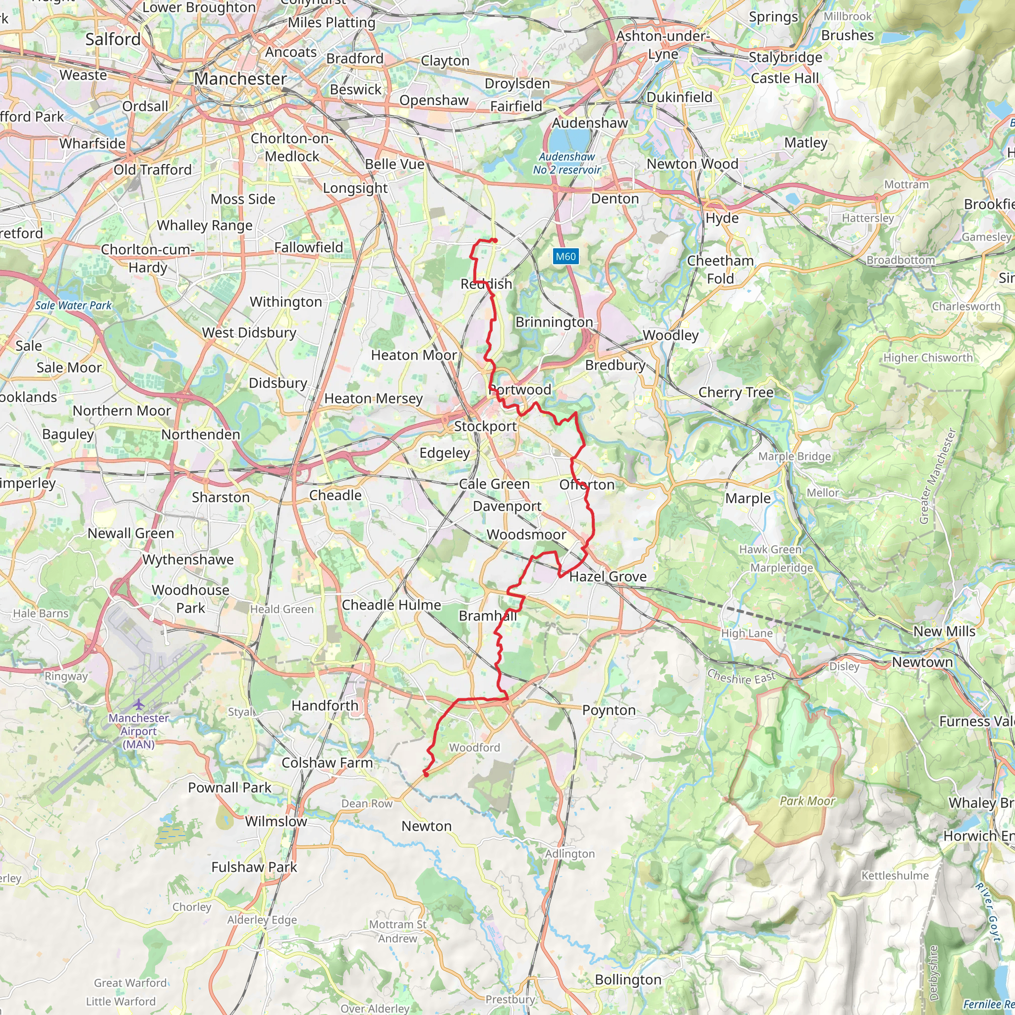 Fred Perry Way mobile static map