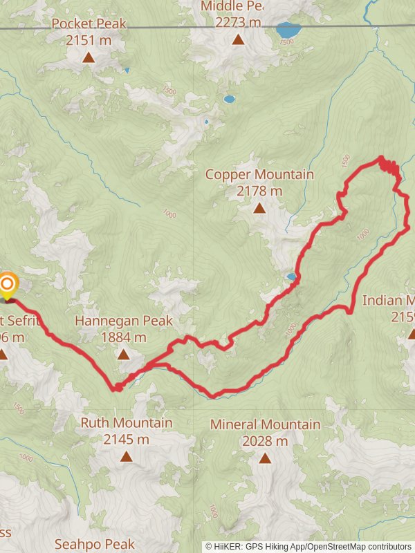 Northern North Cascades Loop mobile static map