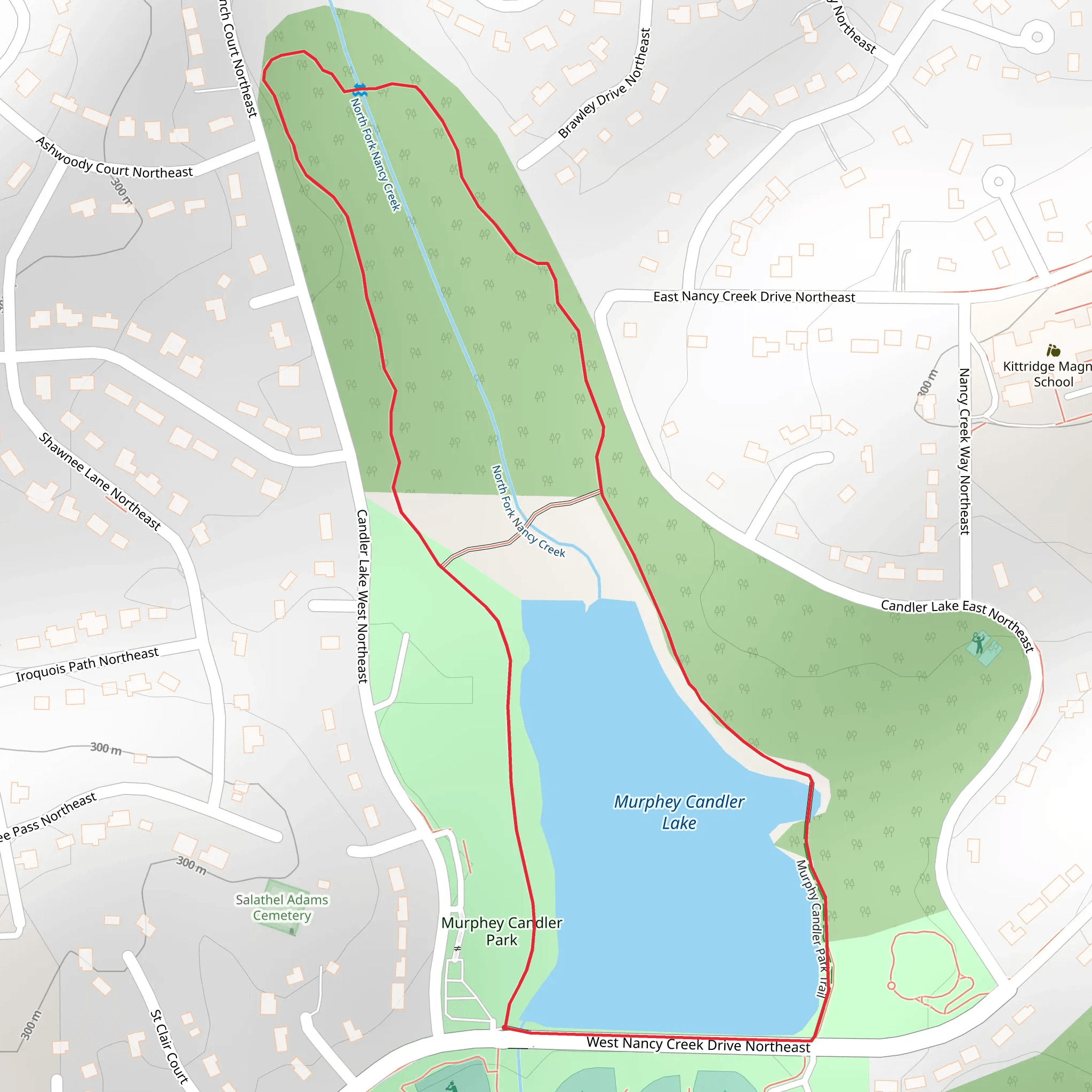 Murphy Candler Lake Loop mobile static map