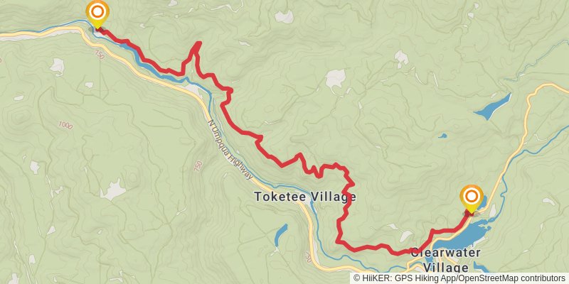 North Umpqua Trail stage 5 Map