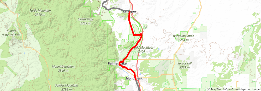 American Discovery Trail South Route stage 230 Map