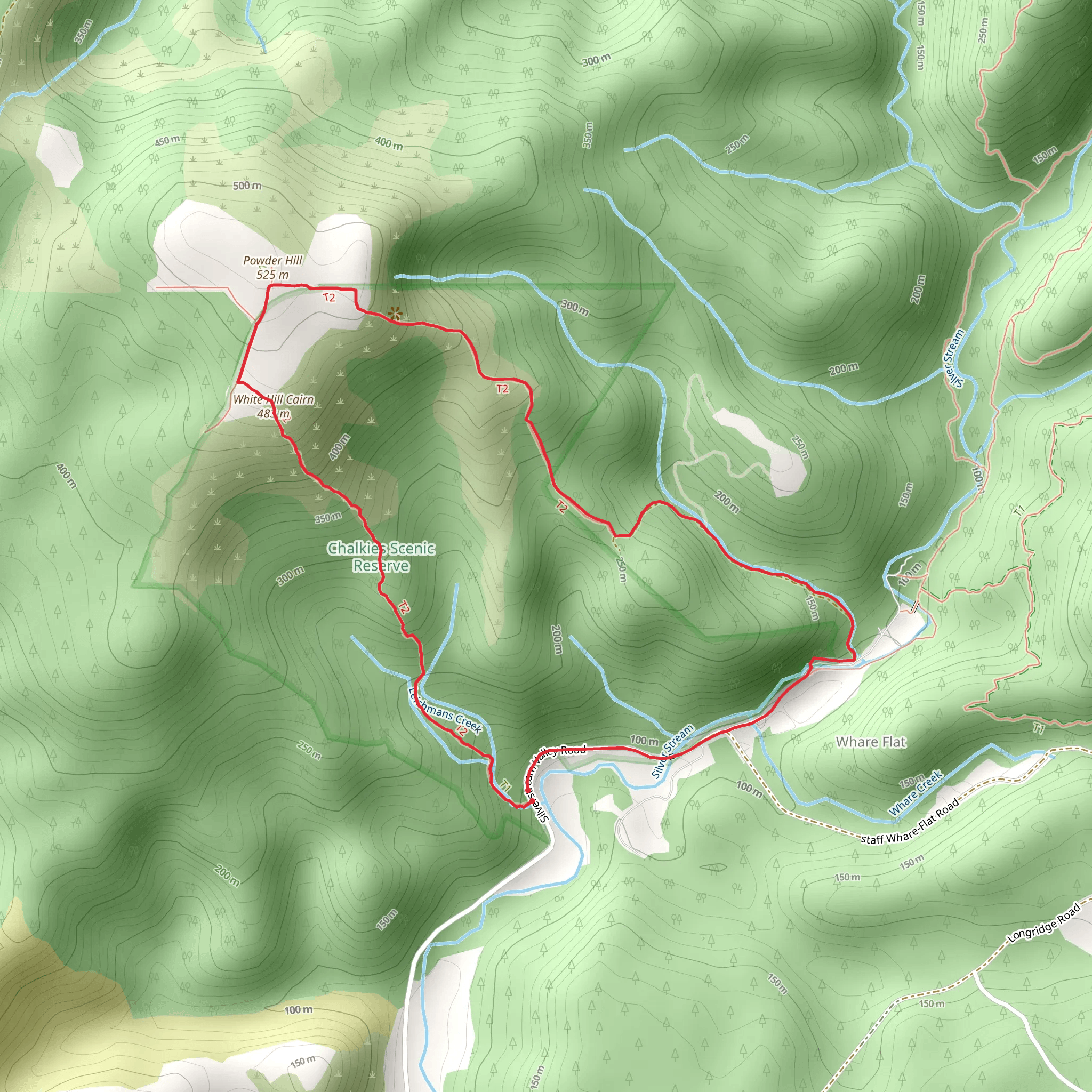 Chalkies Track mobile static map