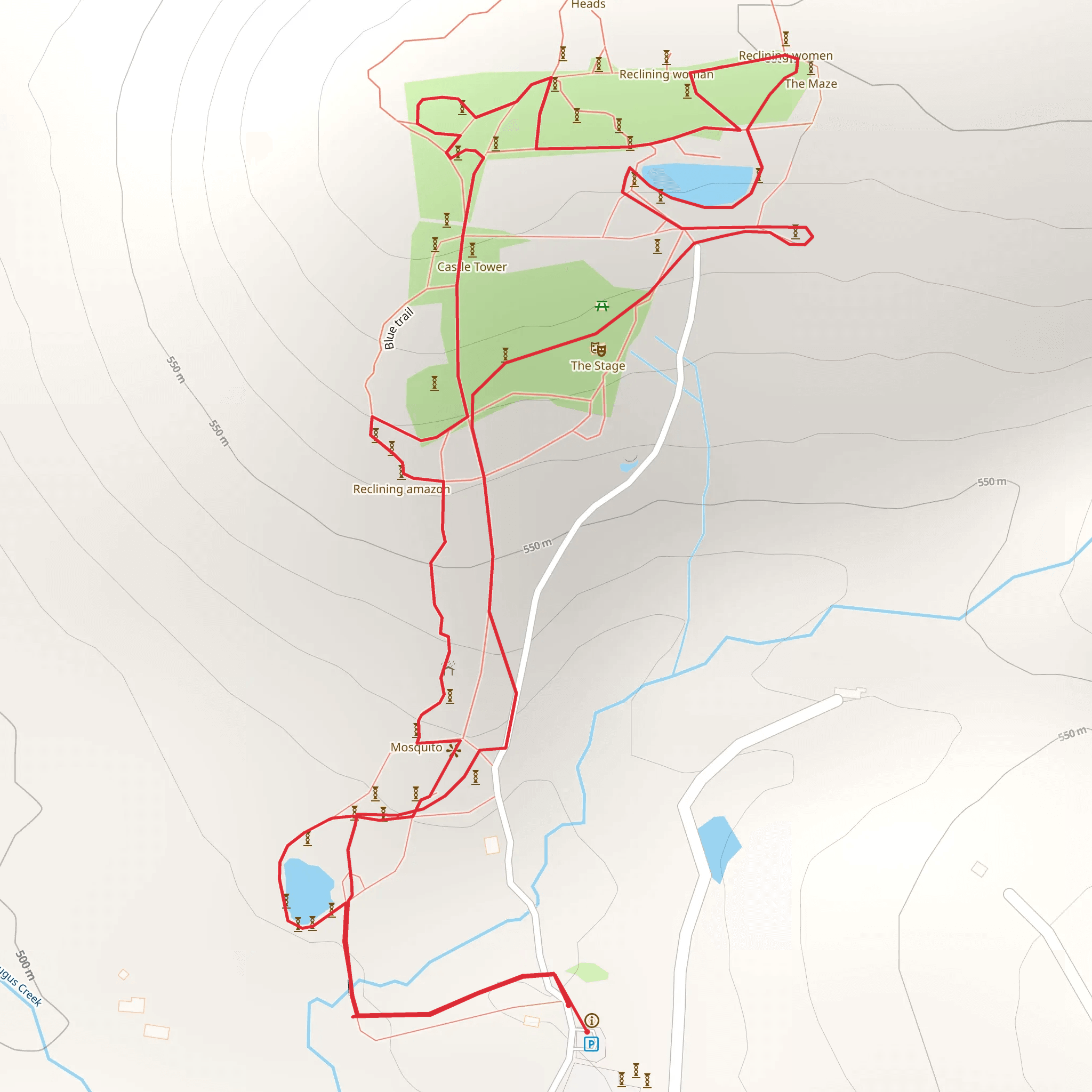 Rohr Road Loop mobile static map