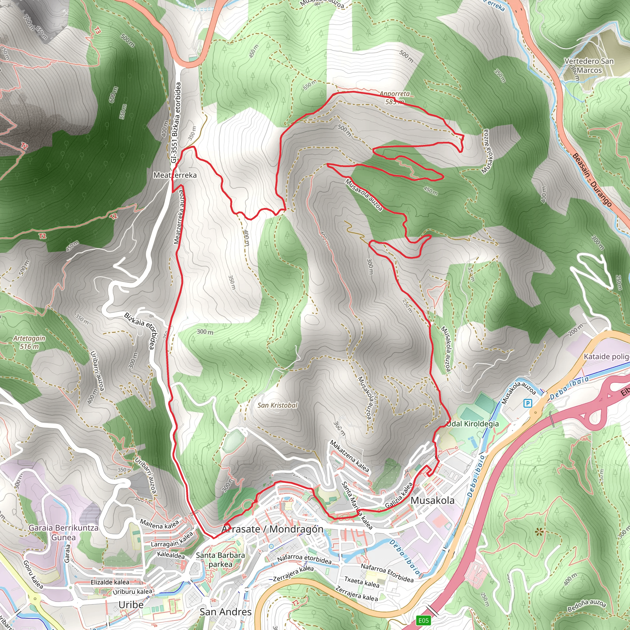 Tour of Anporreta, Iron Path PR GI 205 mobile static map