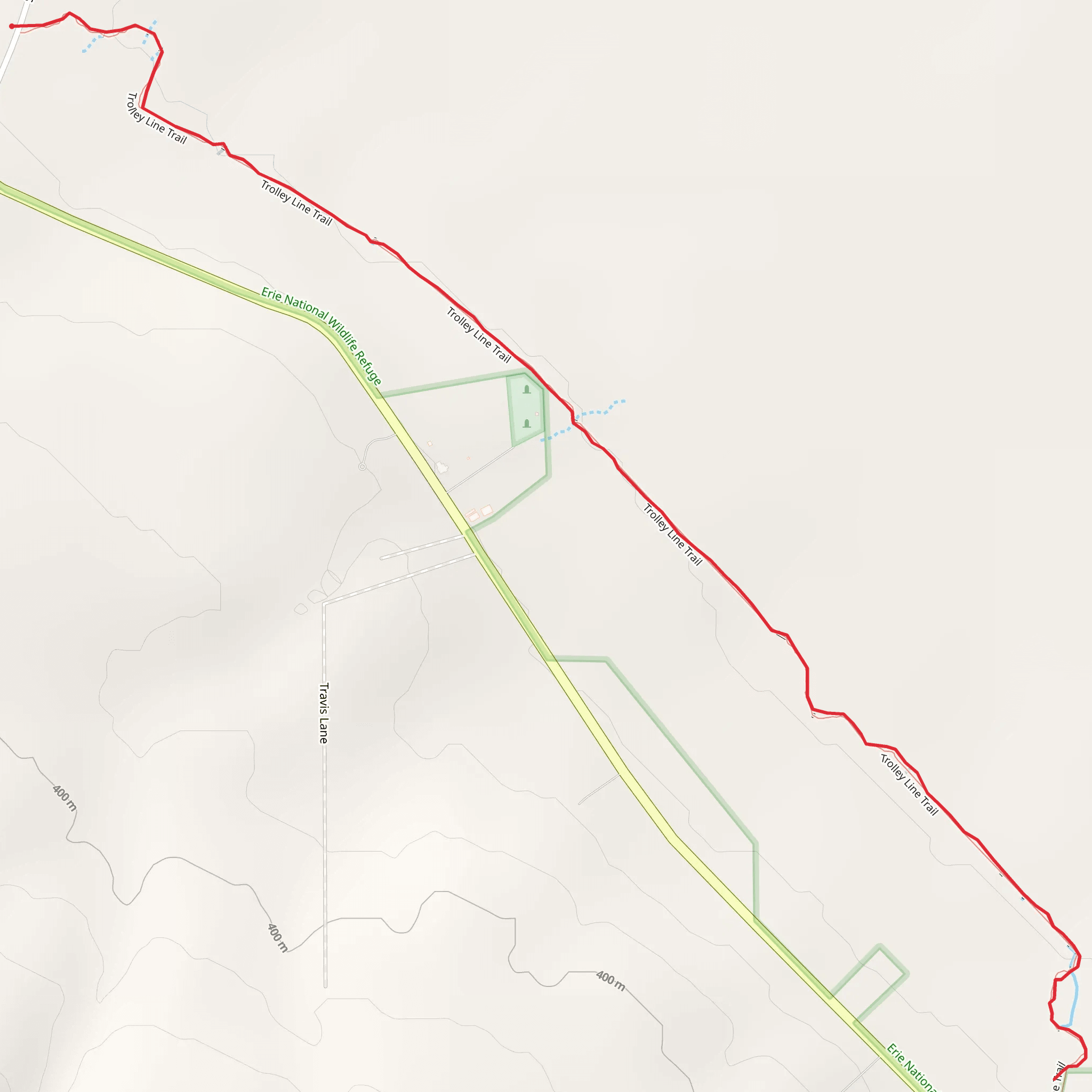 Old Rail Road from Jervis Corners mobile static map