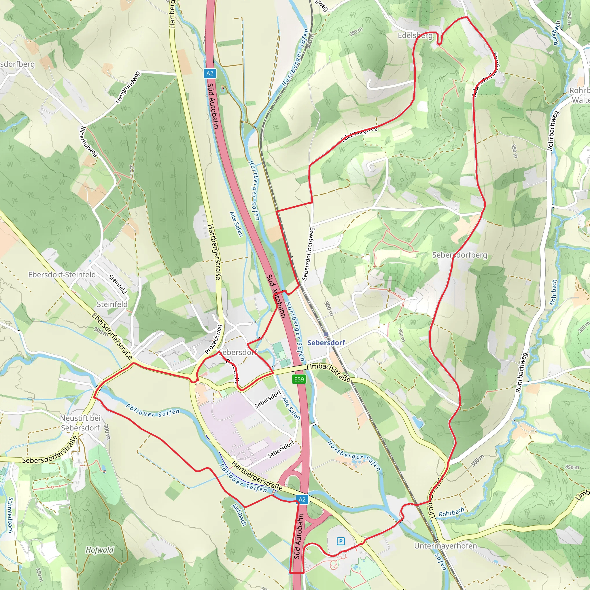 S1 Berg - und Tal Rundwanderweg mobile static map