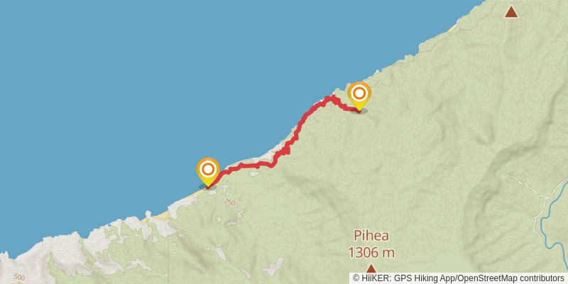 Kalalau Trail stage 3 Map