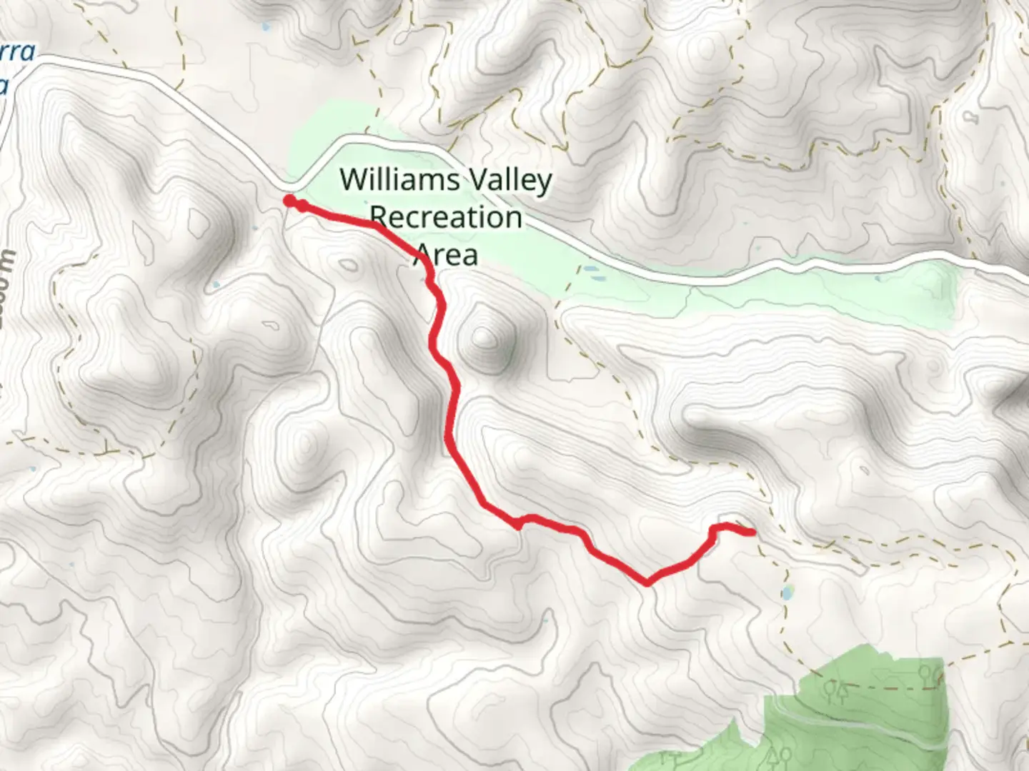 An image depicting the trail Isolation Trail via Valley Trail and its surrounding area.