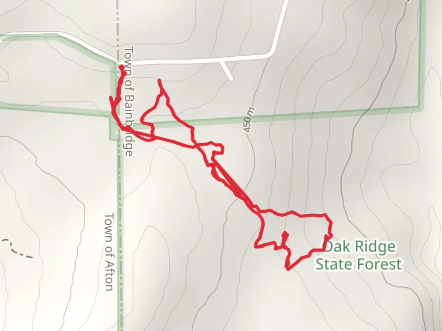 An image depicting the trail Newton Town Road Out and Back and its surrounding area.