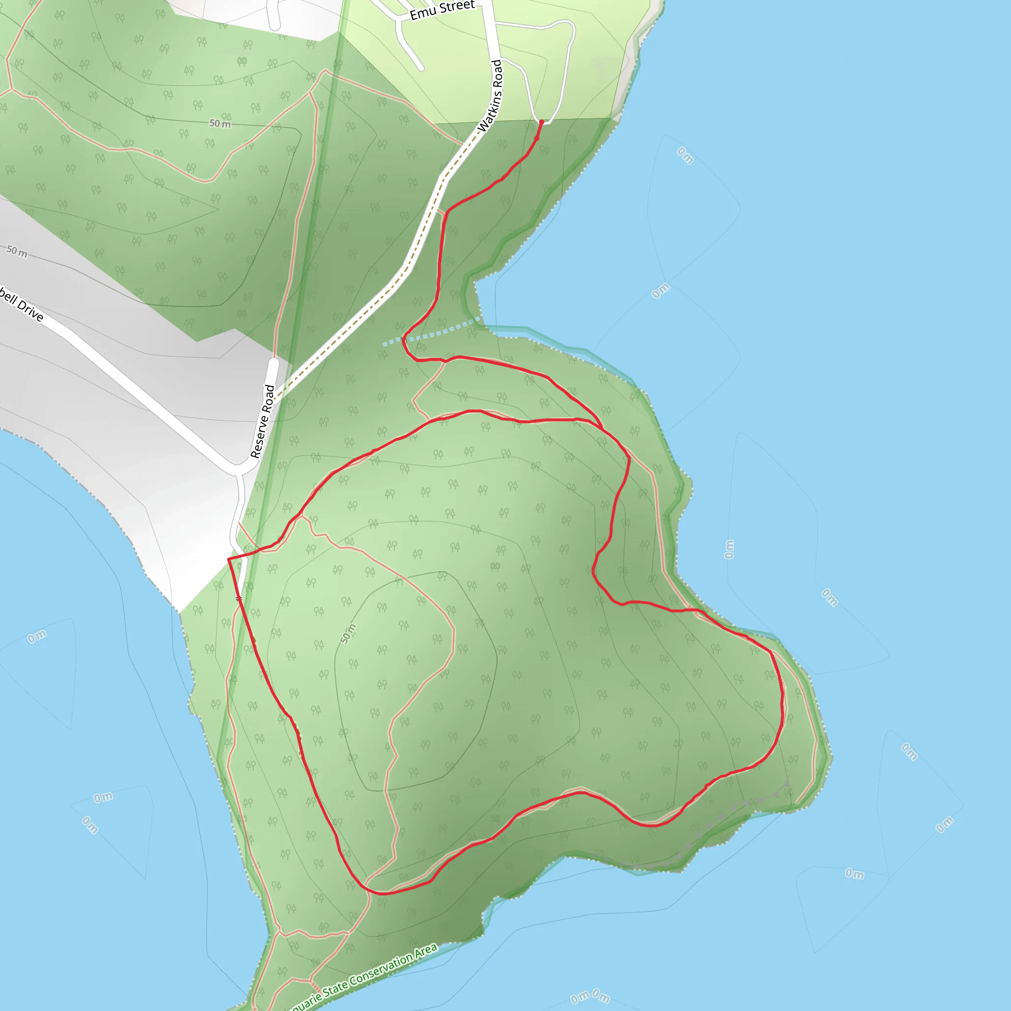 Wangi Circuit Walking Track mobile static map