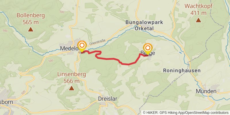 Medebacher Bergweg alt 2 Map