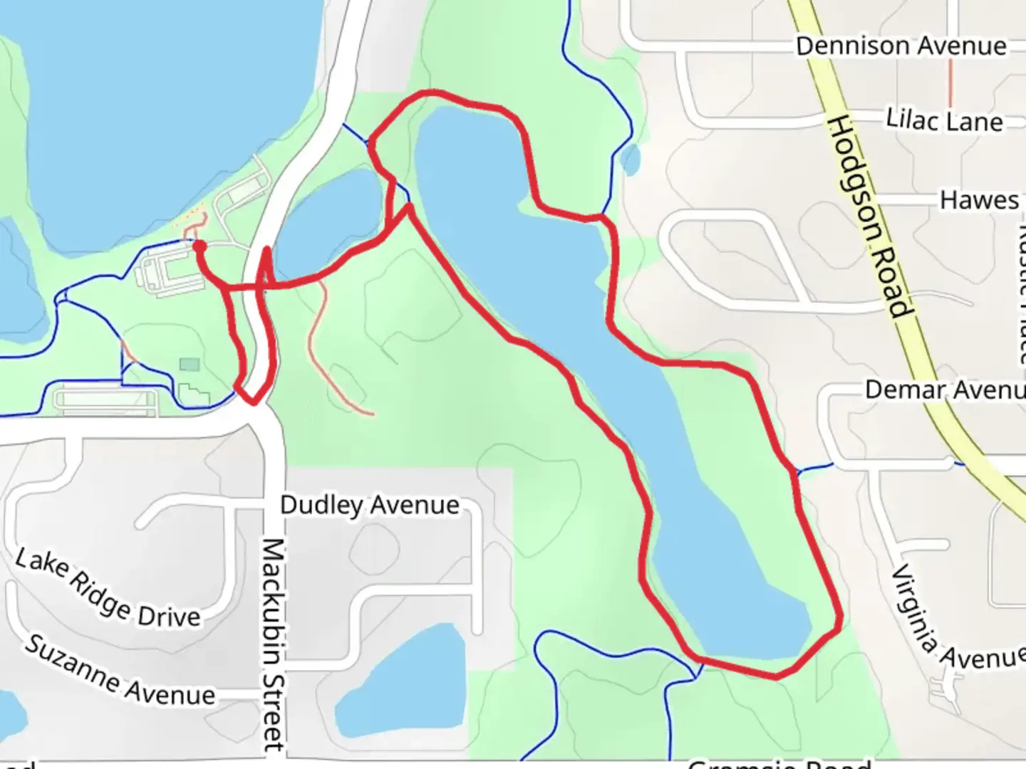 An image depicting the trail Snail Lake Boulevard Loop and its surrounding area.