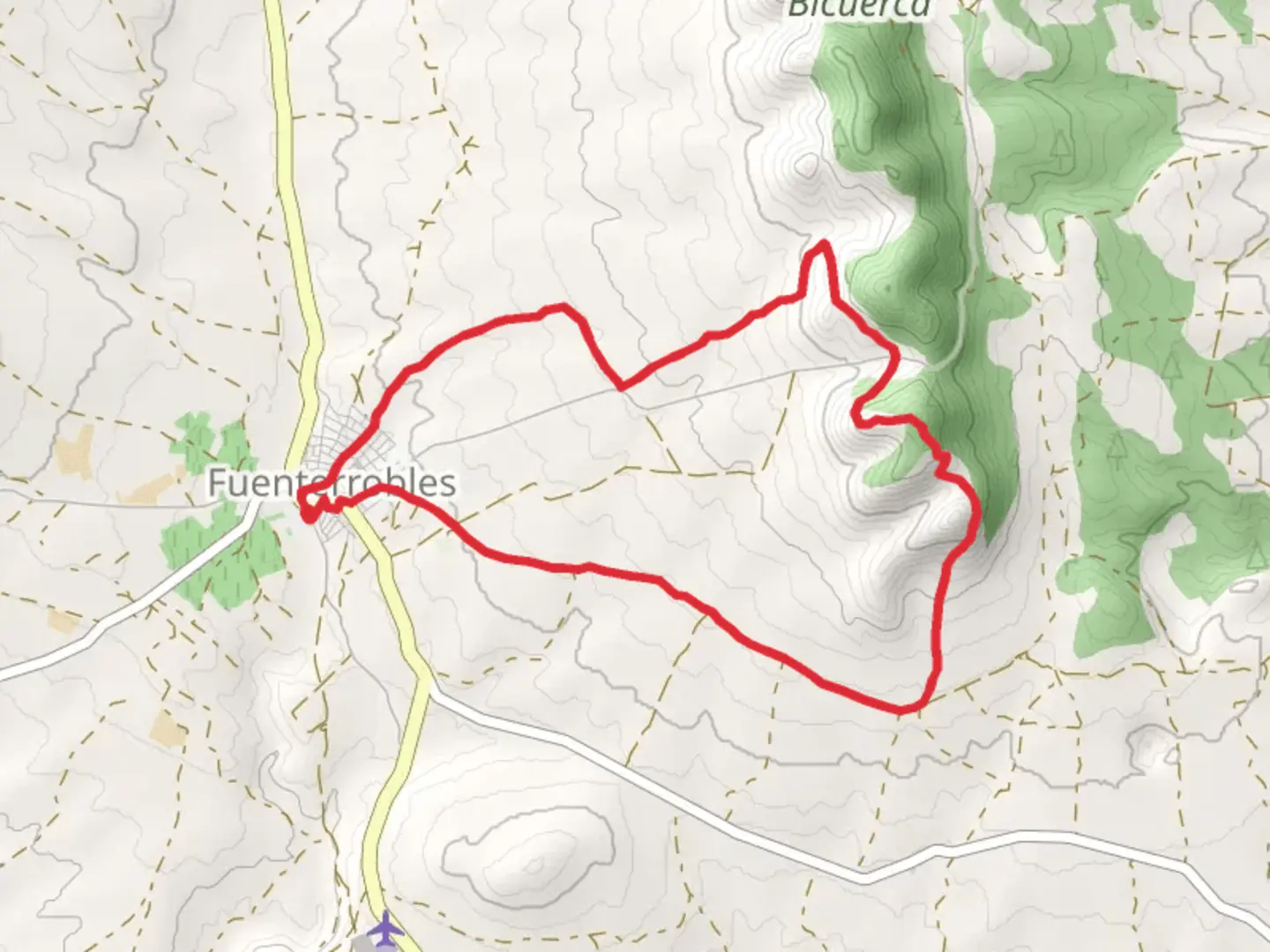 An image depicting the trail Telegraph Route PR CV 406 and its surrounding area.