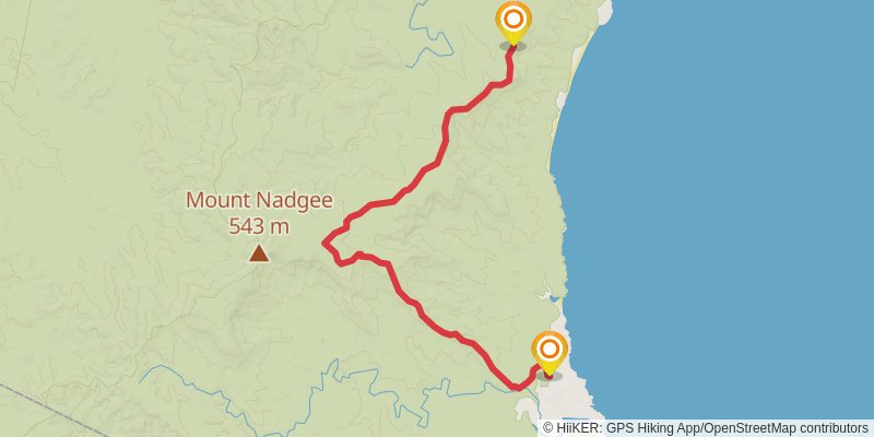 Nadgee Wilderness Walk alt 2 Map