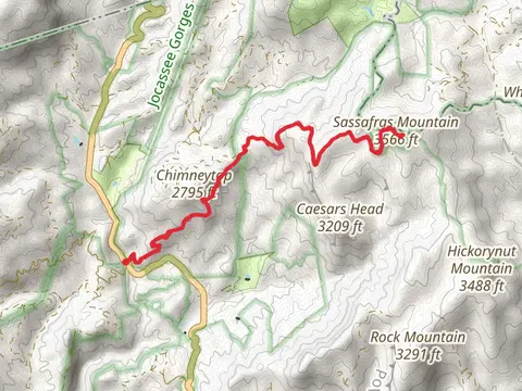 Sassafras Mountain via Foothills Trail
