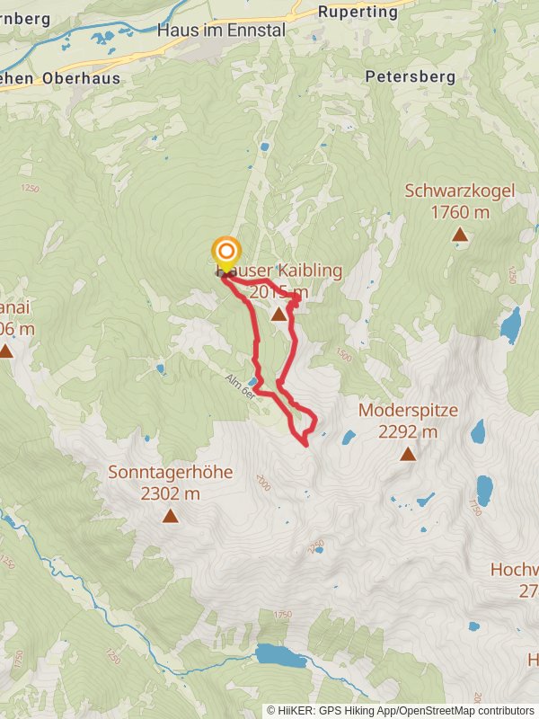 Bärfallspitze Mountain Tour mobile static map