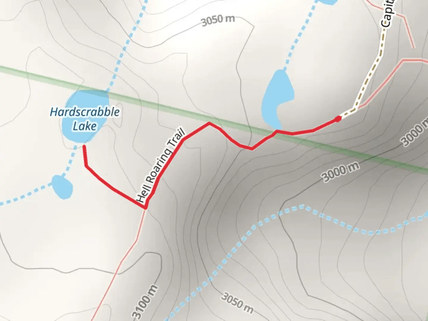 An image depicting the trail Hardscrabble Lake Trail and its surrounding area.