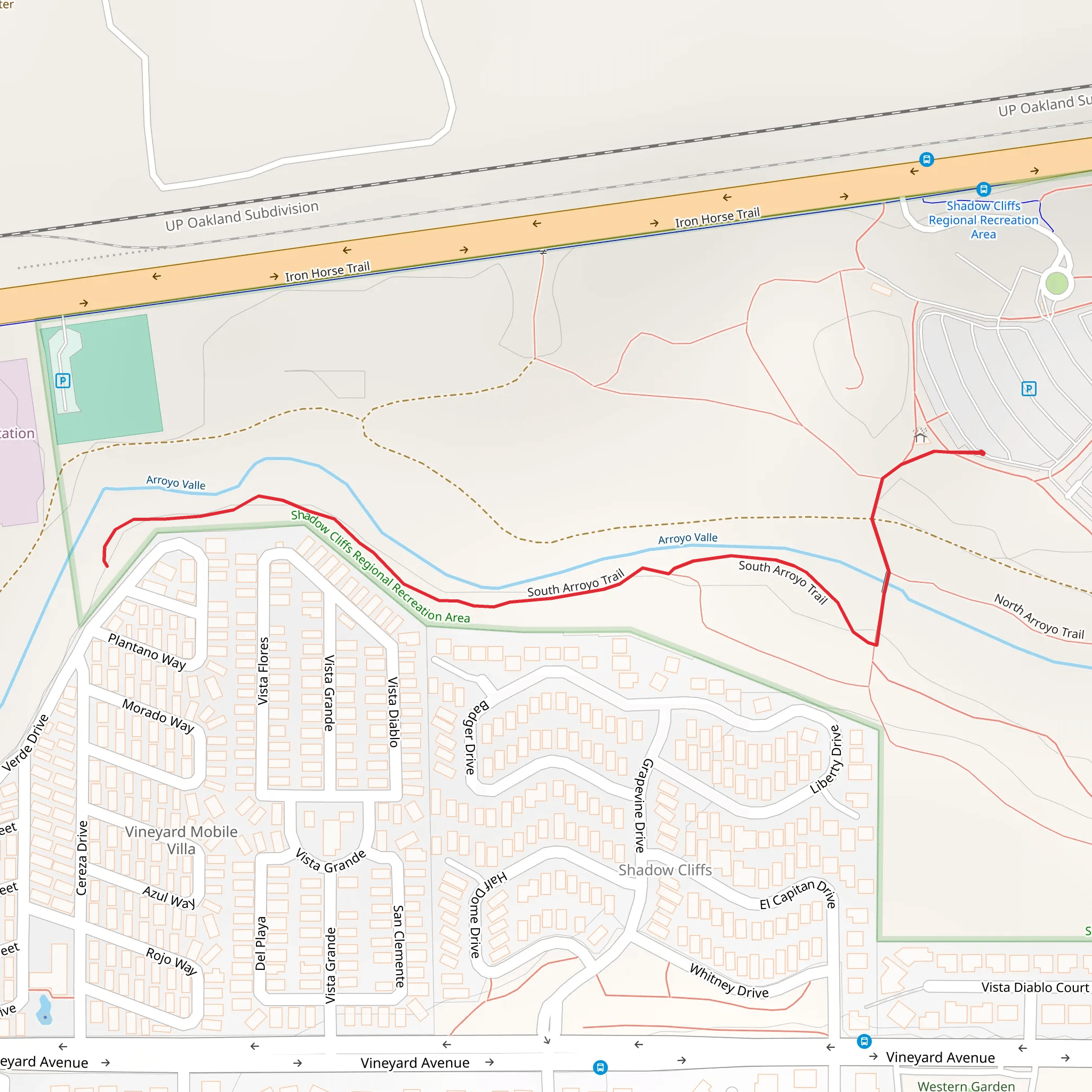 Arroyo Valle mobile static map