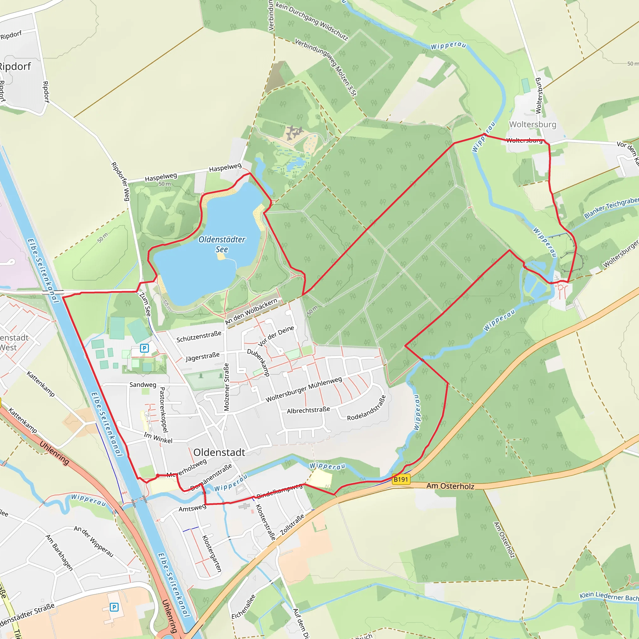 Wanderweg and Rundweg O See Loop mobile static map