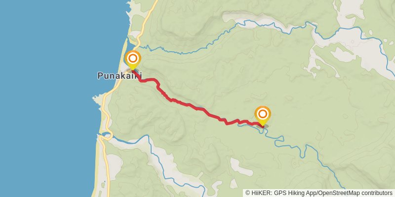Paparoa Track - Northern End of Escarpment stage 1 Map