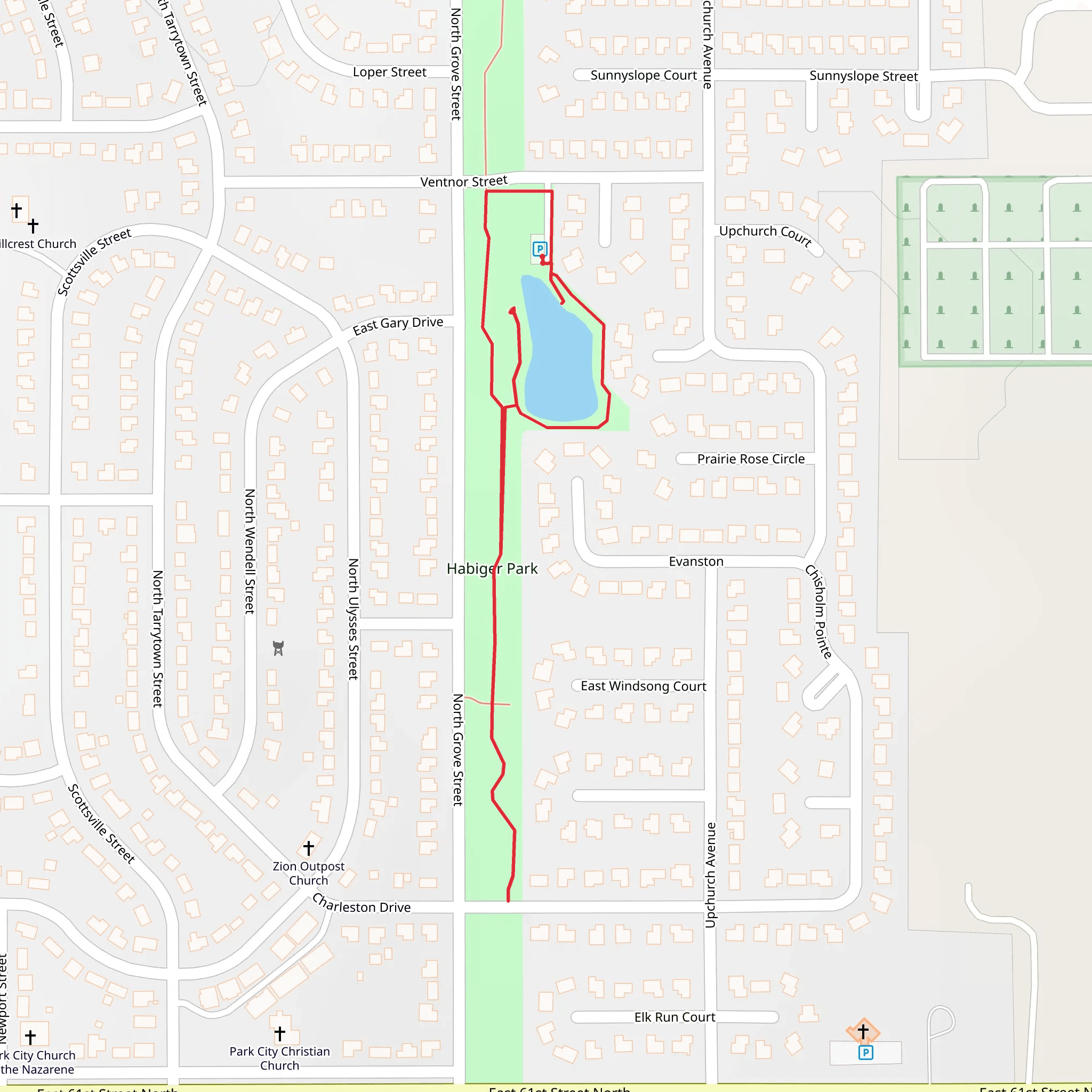 Habiger Park Loop mobile static map