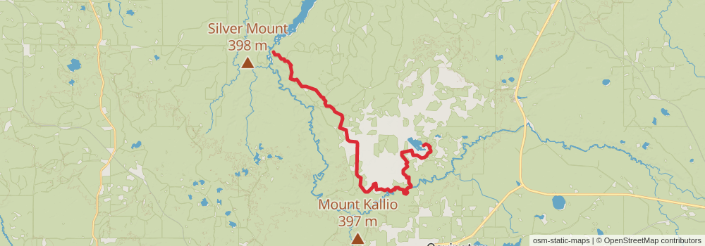 American Perimeter Trail - North Country Primary stage 108 Map