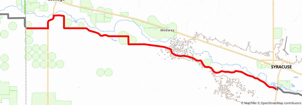 American Discovery Trail South Route stage 205 Map