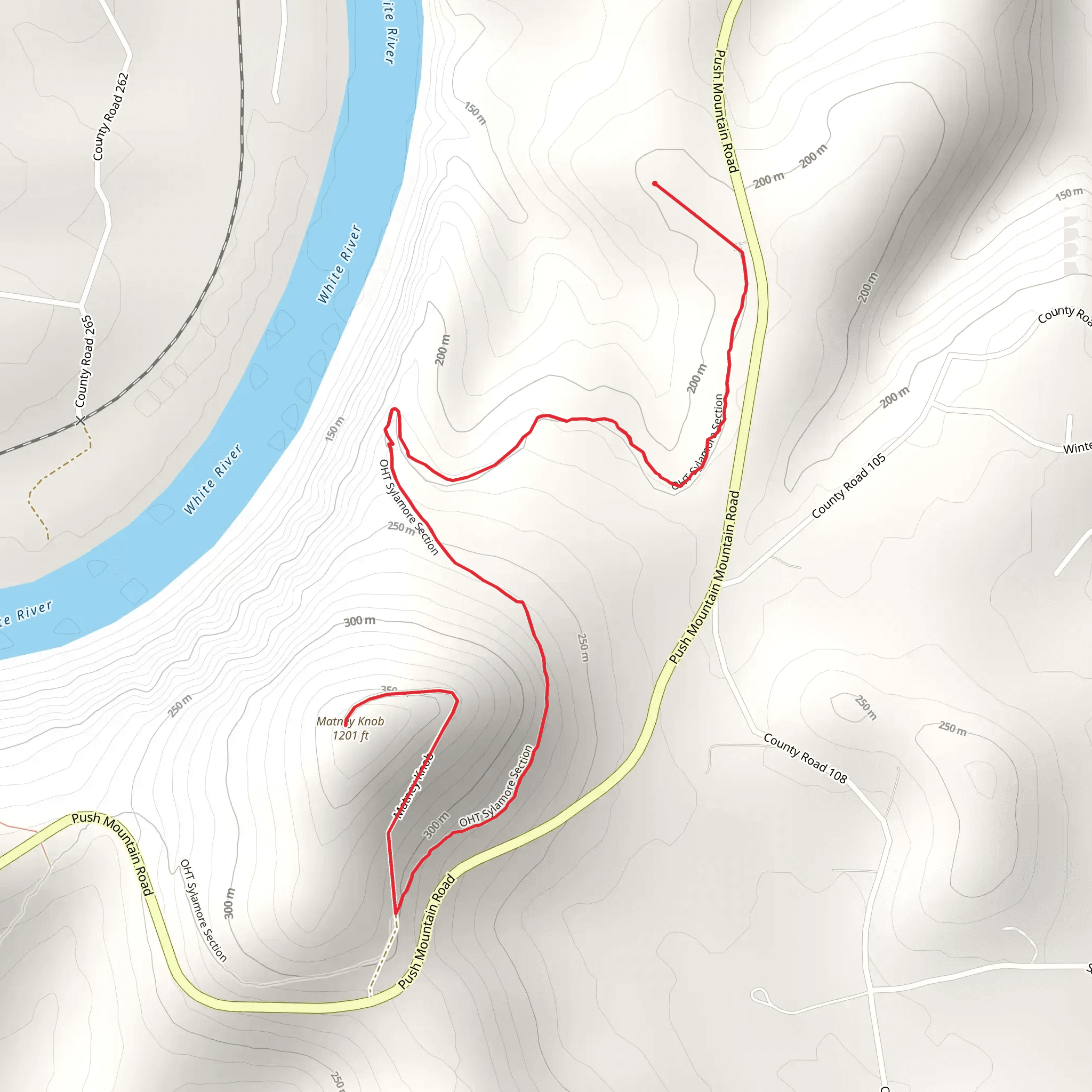 Matney Knob mobile static map