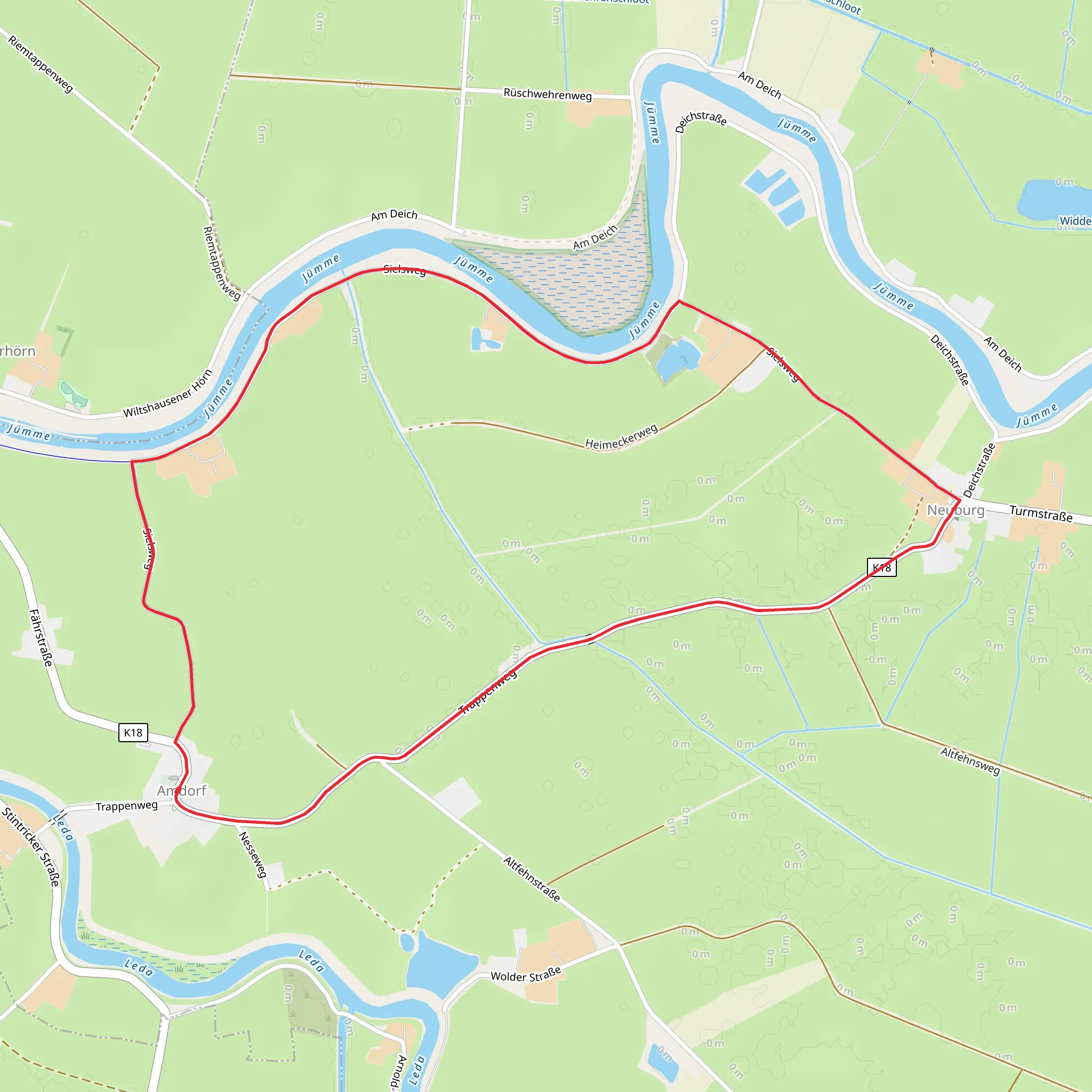 Amdorf and Neuburg Loop mobile static map