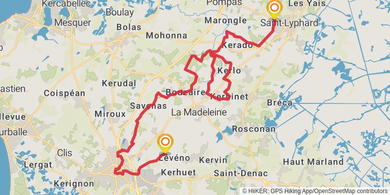 GR 3 - Vallee De La Loire stage 65 Map