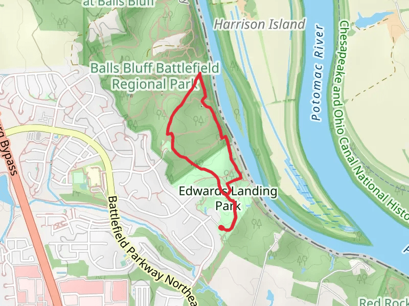 Potomac Heritage Trail and Blue Loop Trail