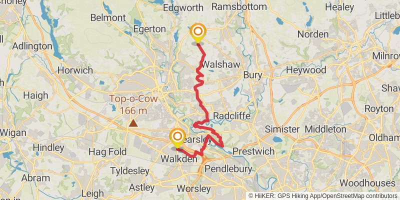 Rotary Way - Bolton stage 1 Map
