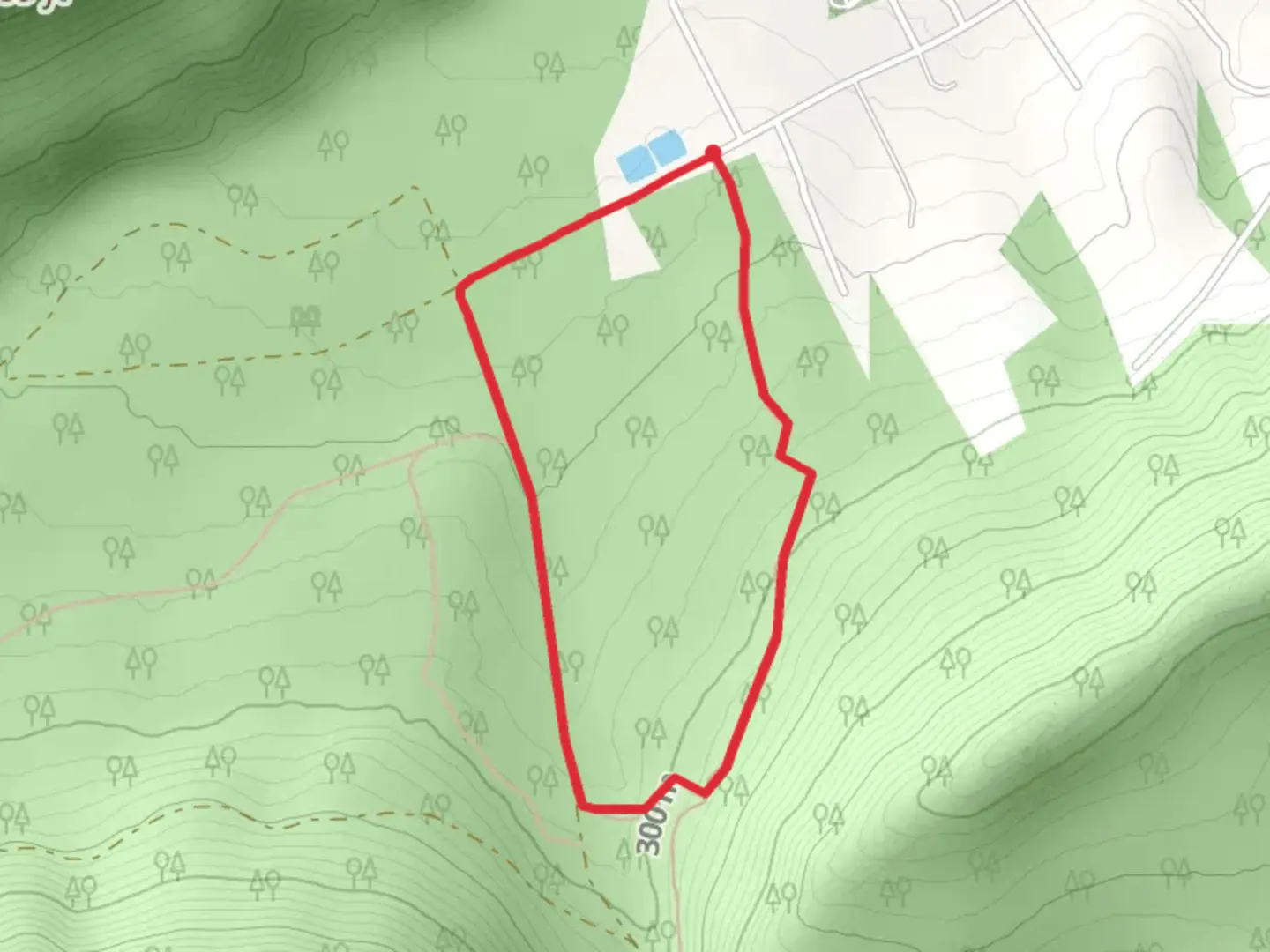 An image depicting the trail Remington Run Loop and its surrounding area.