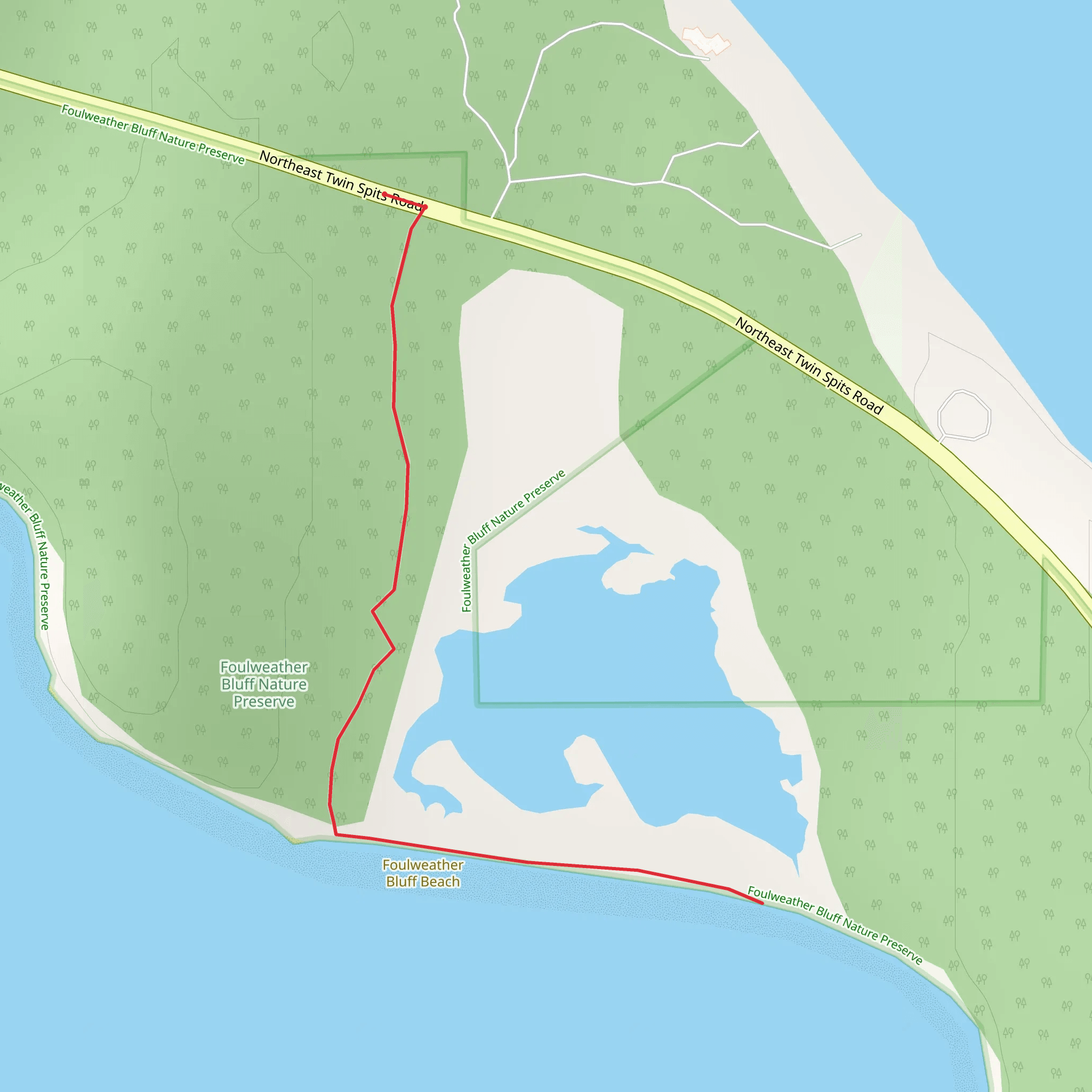 Foulweather Bluff mobile static map