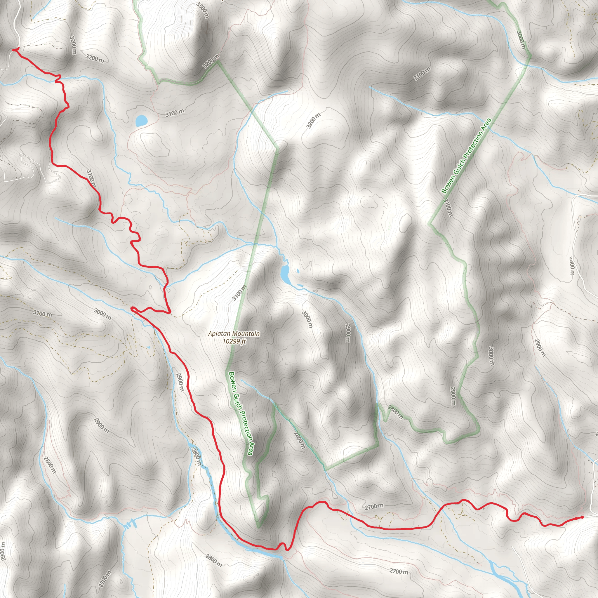 Stillwater Pass mobile static map