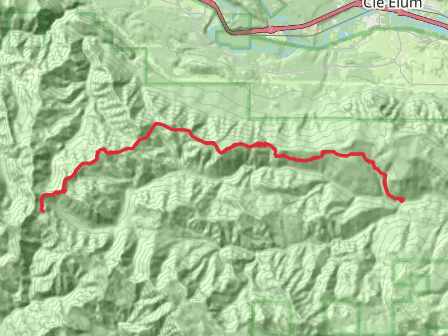 An image depicting the trail Cle Elum Ridge Trail and its surrounding area.