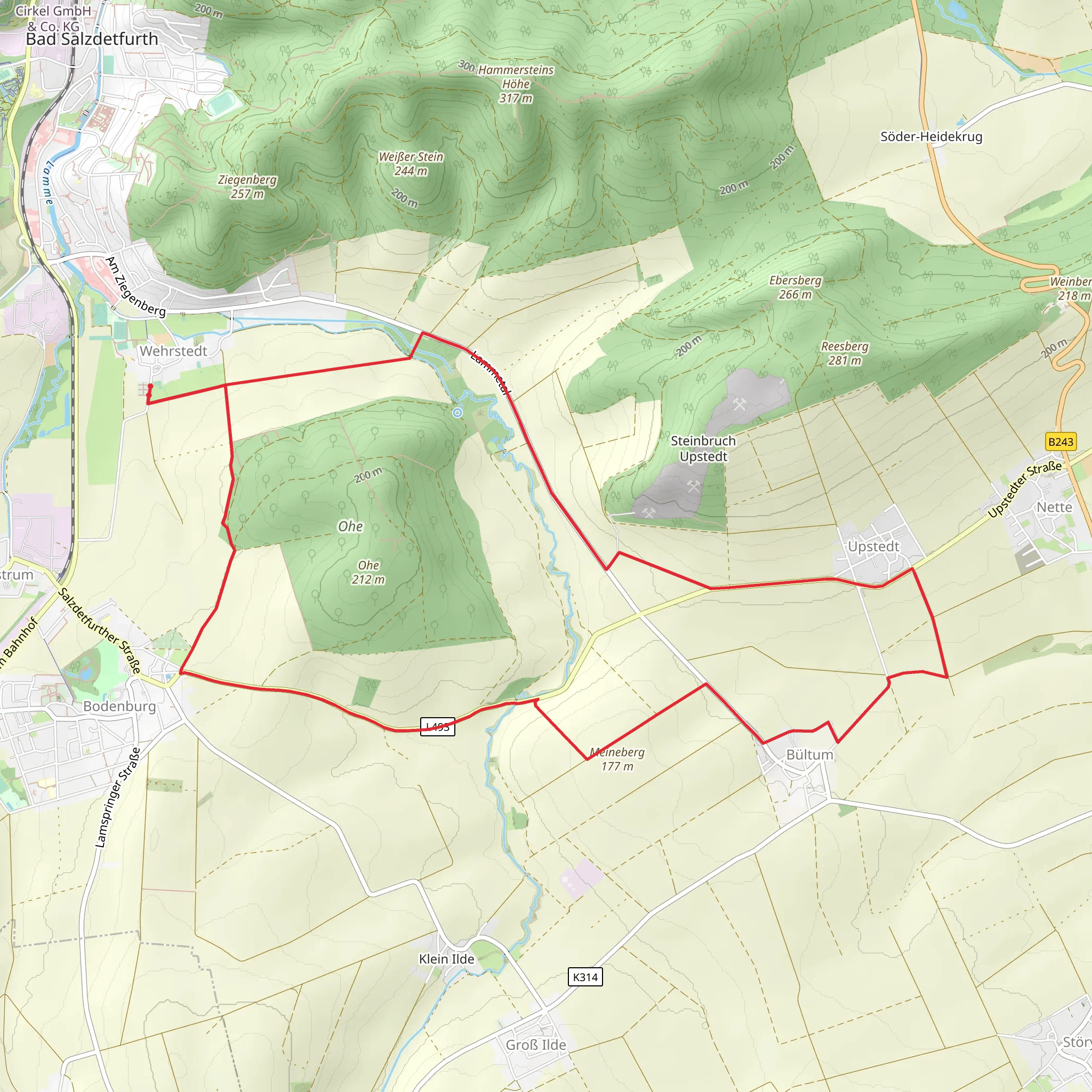 Wehrstedt Loop mobile static map