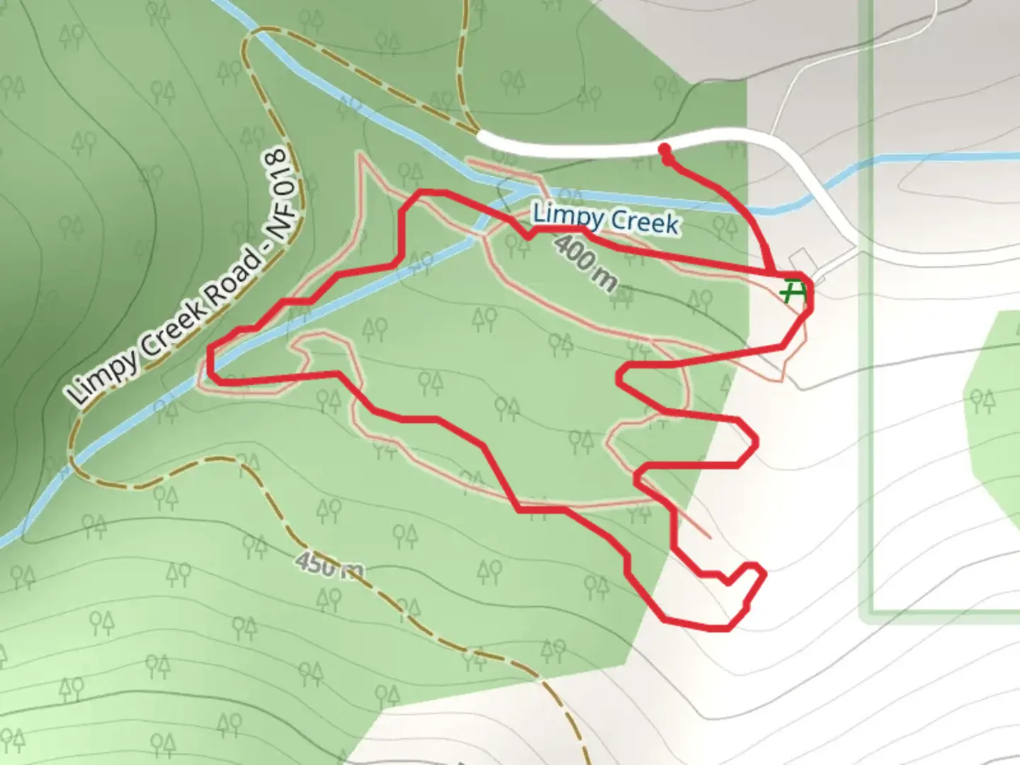 An image depicting the trail Limpy Botanical Loop Trail and its surrounding area.